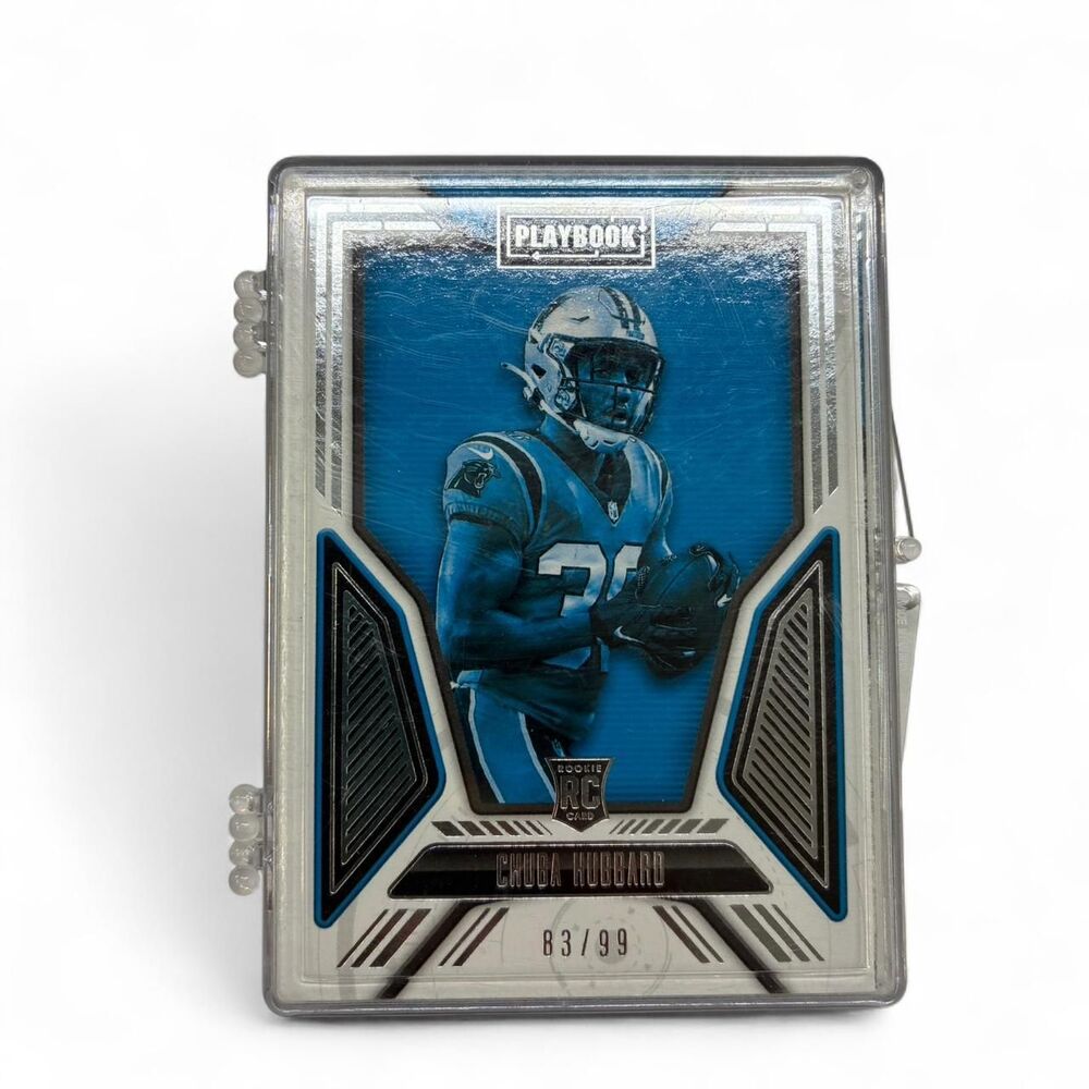 2021 Panini Playbook Rookie Jersey Memorabilia Chuba Hubbard /99